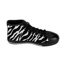 Load image into Gallery viewer, Women's High-top Sneakers Zebra Print by Calico Jacks