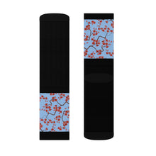 Load image into Gallery viewer, 1 Cherry Blossom Tops of Socks by Calico Jacks