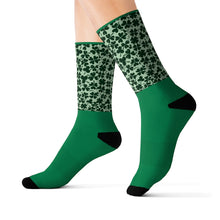 Load image into Gallery viewer, 4 Lucky Clover Tops of Socks by Calico Jacks
