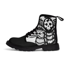Load image into Gallery viewer, 5 Men's Canvas Boots Death's Head Moth by Calico Jacks