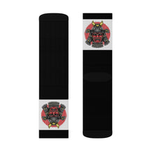Load image into Gallery viewer, 3 Samurai on Black Socks by Calico Jacks
