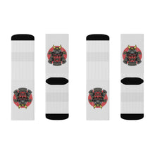 Cargar imagen en el visor de la galería, 5 Samurai on White Socks by Calico Jacks