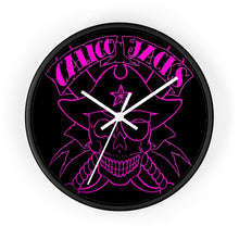 Cargar imagen en el visor de la galería, 17 Wall clock Skull Pink design by Calico Jacks
