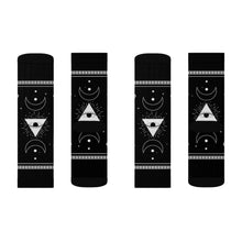 Load image into Gallery viewer, 5 Moon Pyramid Black Socks by Calico Jacks
