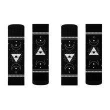 Cargar imagen en el visor de la galería, 5 Moon Pyramid Black Socks by Calico Jacks