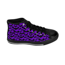 Load image into Gallery viewer, 6 Men's High-top Sneakers Purple Bats by Calico Jacks