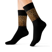 Load image into Gallery viewer, 8 Giraffe Print Tops of Socks by Calico Jacks