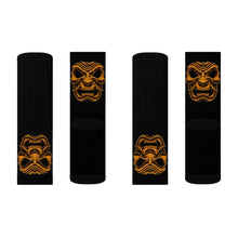 Load image into Gallery viewer, 5 Gold Oni on Blacks Socks by Calico Jacks