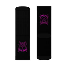 Load image into Gallery viewer, 7 Purple Skulls on Socks by Calico Jacks