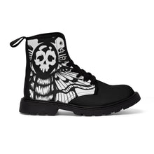 Charger l'image dans la galerie, 3 Women's Canvas Boots Death's Head Moth by Calico Jacks