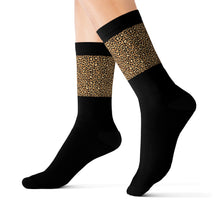 Load image into Gallery viewer, 4 Leopard Print Tops of Socks by Calico Jacks