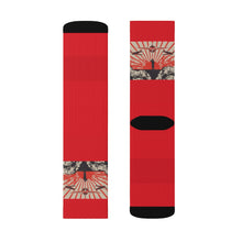 Load image into Gallery viewer, 10 Kamikaze Red on Socks by Calico Jacks