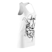 Lade das Bild in den Galerie-Viewer, Women's Racerback Dress Demon White design by Calico Jacks