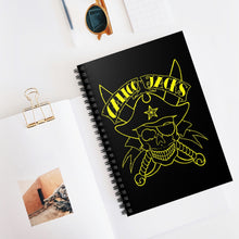Lade das Bild in den Galerie-Viewer, 5 Yellow Skull Note Book - Spiral Notebook - Ruled Line by Calico Jacks