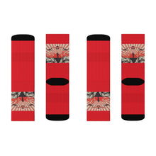 Load image into Gallery viewer, 5 Kamikaze Red on Socks by Calico Jacks