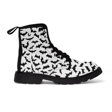 Charger l'image dans la galerie, 4 Women's Canvas Boots White Bats by Calico Jacks