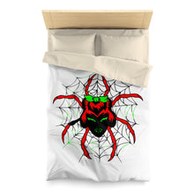 Cargar imagen en el visor de la galería, Microfiber Duvet Cover Spider Red design by Calico Jacks