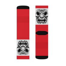 Cargar imagen en el visor de la galería, 1 White Oni on Red Socks by Calico Jacks