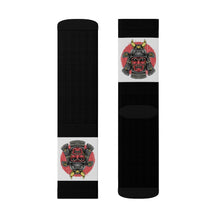 Load image into Gallery viewer, 10 Samurai on Black Socks by Calico Jacks
