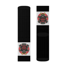 Load image into Gallery viewer, 11 Samurai on Black Socks by Calico Jacks
