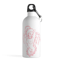 Load image into Gallery viewer, 1 Stainless Steel Water Bottle Hula Red design by Calico Jacks

