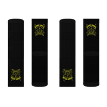 Load image into Gallery viewer, 2 Yellow Skulls on Socks by Calico Jacks