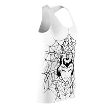 Lade das Bild in den Galerie-Viewer, Women's Racerback Dress Spider White design by Calico Jacks