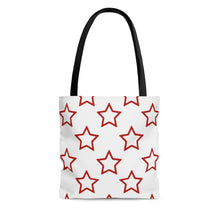 Load image into Gallery viewer, Red Stars Tote Bag