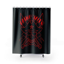 Load image into Gallery viewer, 1 Shower Curtain Skull Red design by Calico Jacks