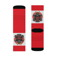 Cargar imagen en el visor de la galería, 7 Samurai on Red Socks by Calico Jacks