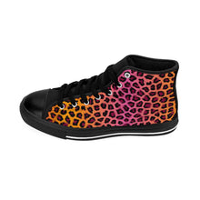 Load image into Gallery viewer, 3 Men's High-top Sneakers Ombre Leopard Print by Calico Jacks
