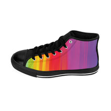 Load image into Gallery viewer, 3 Women's High-top Sneakers Rainbow Connection by Calico Jacks