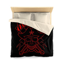Cargar imagen en el visor de la galería, 1 Microfiber Duvet Cover Skull Red design by Calico Jacks