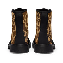 Load image into Gallery viewer, 7 Men's Canvas Boots Giraffe Print by Calico Jacks