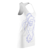 Lade das Bild in den Galerie-Viewer, Women's Racerback Dress Hula Blue design by Calico Jacks