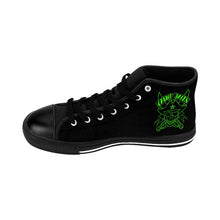Load image into Gallery viewer, 7 Men's High-top Sneakers Green Skull by Calico Jacks