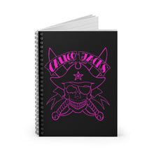 Load image into Gallery viewer, 2 Pink Skull Note Book - Spiral Notebook - Ruled Line by Calico Jacks