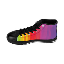 Load image into Gallery viewer, 7 Women's High-top Sneakers Rainbow Connection by Calico Jacks