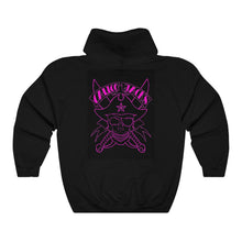 Load image into Gallery viewer, Unisex Hooded Top Purple Skull
