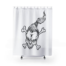 Load image into Gallery viewer, 1 Shower Curtain Voodoo Bones White design by Calico Jacks