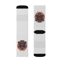 Cargar imagen en el visor de la galería, 10 Samurai on White Socks by Calico Jacks