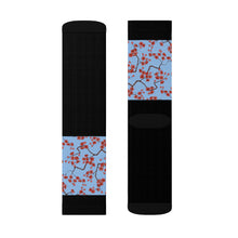 Load image into Gallery viewer, 11 Cherry Blossom Tops of Socks by Calico Jacks