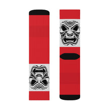 Cargar imagen en el visor de la galería, 10 White Oni on Red Socks by Calico Jacks