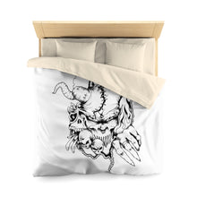 Cargar imagen en el visor de la galería, 1 Microfiber Duvet Cover Horns White design by Calico Jacks