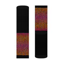 Load image into Gallery viewer, 1 Ombre Leopard Print Tops of Socks by Calico Jacks