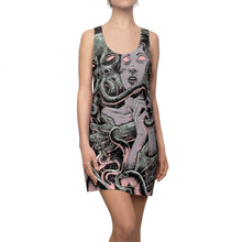 Cargar imagen en el visor de la galería, Women's Racerback Dress Cthulhu design by Calico Jacks
