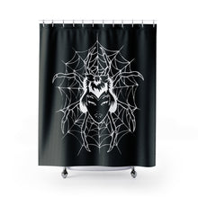 Load image into Gallery viewer, 1 Shower Curtain Spider Black design by Calico Jacks