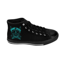 Load image into Gallery viewer, 6 Men's High-top Sneakers Blue Skull by Calico Jacks