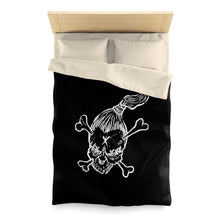 Cargar imagen en el visor de la galería, 4 Microfiber Duvet Cover Voodoo Bones White design by Calico Jacks
