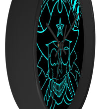 Cargar imagen en el visor de la galería, 13 Wall clock Skull Blue design by Calico Jacks